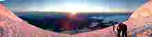 Beautiful tint of color from the sunrise moments later